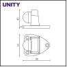 Buy cheap Satin Chrome Zamak Door Accessories Floor Type Stop for Interior Door from wholesalers