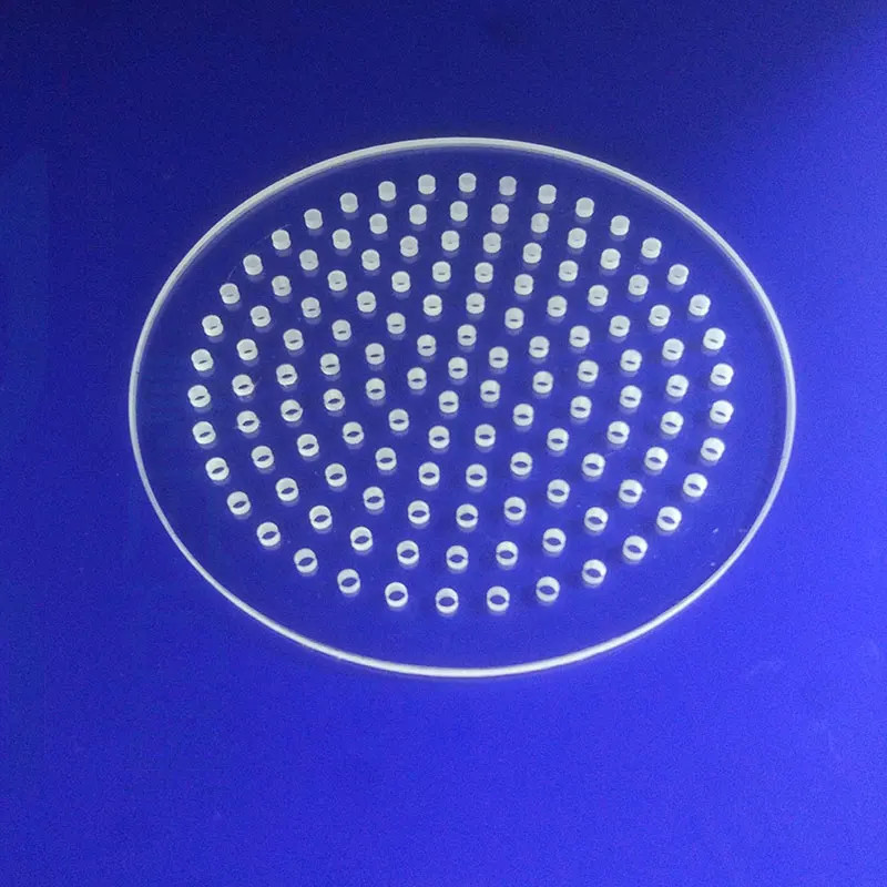 Heat Resistant Fused Silica Quartz Glass Plate Clear Drilled Laser Quartz Glass Substrate Quartz Plate