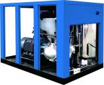 Water Cooled Oil Free Screw Air Compressor , 75KW Energy Efficient Air