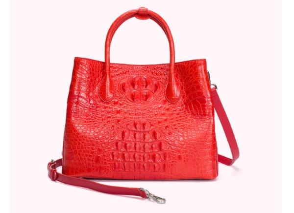 Genuine crocodile leather bag for women stylish high-capacity lady's handbag