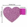 Buy cheap Elastic Designed Self Adhesive Pen Loop , Unusual Stationery Items Bling Heart Shape from wholesalers