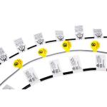 Cable Wire OD 4-10mm Automatic Desktop Cable Labeler Label Folding Machine