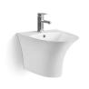Buy cheap Modern Round Ceramic Wall Hung Basin For Functional Bathrooms from wholesalers