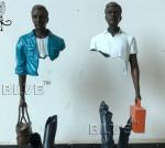Abstract Art Bruno Sculptures Life Size Bronze Les Voyageurs Statues