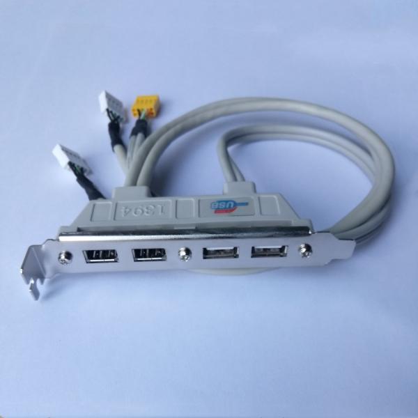 NEW High quaility 2 USB 2.0 Ports + 2 Firewire IEEE 1394 Ports Expansion Rear
