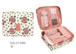 Multi Functional Travel Cosmetic Bags Waterproof Polyester With PU Coating