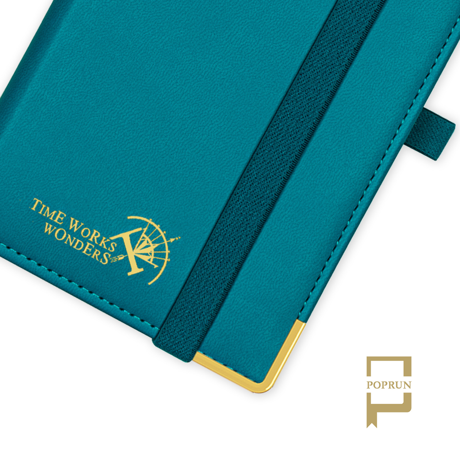 FSC Small Academic Planner Pacific Green With Vertical Hourly Schedule