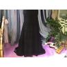 Buy cheap Backless Black Lace Mermaid Prom Dress / Fishtail Waist Beaded Evening Gown from wholesalers
