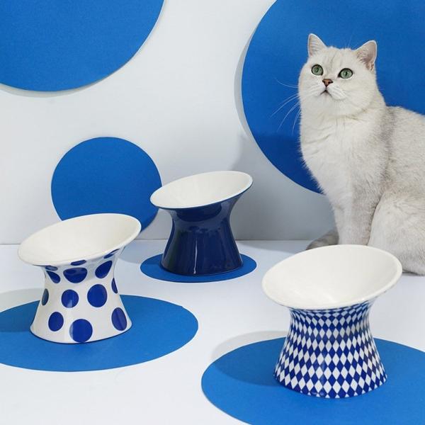 Buy cheap Blue Diamond Pet Ceramic Cat Bowl Food Water Slow Feeder Dog Bowl from wholesalers