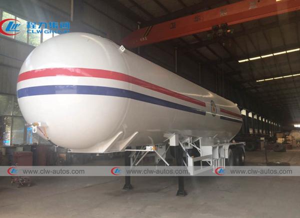 Buy cheap 3 Axle 25mt 58.5m3 Liquid Propane Transport Tanker Delivery Semi Trailer from wholesalers