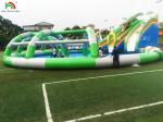 Commercial Water Play Equipment Mobile Land Inflatable Ground Water Park Large