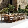 Buy cheap Pastoral Garden Teak Wood Patio Furniture Sets Sun Proof from wholesalers