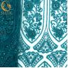 Buy cheap Tulle Lace Green Beaded Sequin Embroidery Fabric For Dress Making from wholesalers