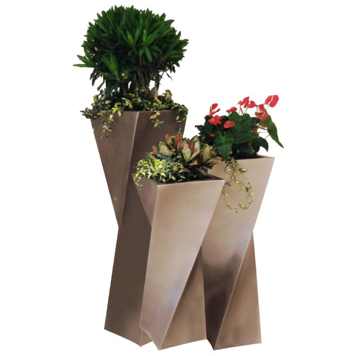Wholesale copper large planter pots indoor luxury