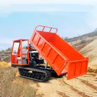 Buy cheap 8 Ton Diesel Mobile Crawler Dumper Truck Engineering Rubber Tracks With Super product