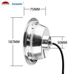 316Lstainless Steel Waterproof Pool Light,18W 6500K Water Fountain Led Lights