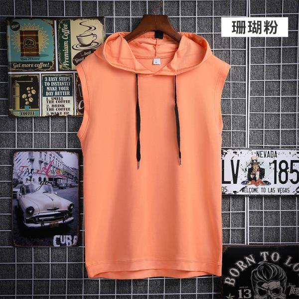 Buy cheap Breathable Red Sleeveless Hoodie from wholesalers