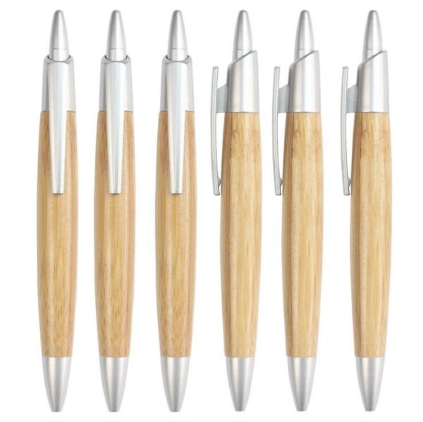 Quality Eco friendly promotional custom wooden Bamboo ball pen for sale