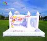 Kids Jumping Bounce Slide White Inflatable Wedding Bouncy House With Ball Pit