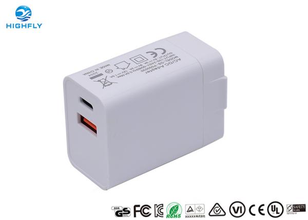 Buy cheap PD QC3.0 Charging Quick Dual USB 18W Universal Travel Charger from wholesalers