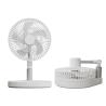 Buy cheap Rechargeable Portable Foldable Table Fan 10000mah Battery Foldable Fan With LED Light from wholesalers
