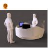 Buy cheap Solid Surface Round Airport Reception Desk Counter from wholesalers