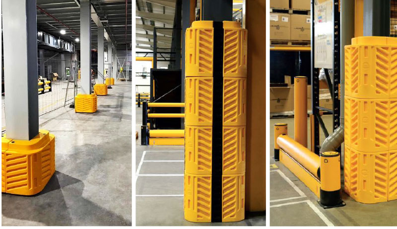 Building column Guard Anti-Collision Guardrails Warehouse Safety Barrier 