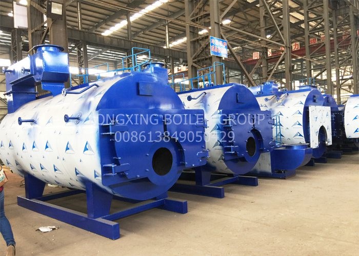 1-40 Ton Oil Fired Steam Boiler Horizontal Type Spiral Tubes Light Oil Boiler