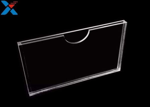 Buy cheap Horizontal Acrylic Double Sided Poster Holder Transparent Organic Photo Insert Box from wholesalers
