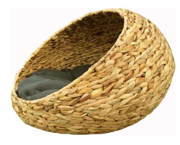 Buy cheap Cat Hanging Basket Bed Wicker Natural Seagrass Handwoven from wholesalers