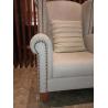 Buy cheap 930*900*1150mm White Single Sofa Chair Tufted Fabric Recliner Rolled Arm from wholesalers