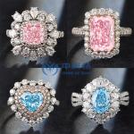 CVD DEF VS VVS Round Fancy Synthetic Lab Grown Diamonds IGI Certificate 0.3ct -