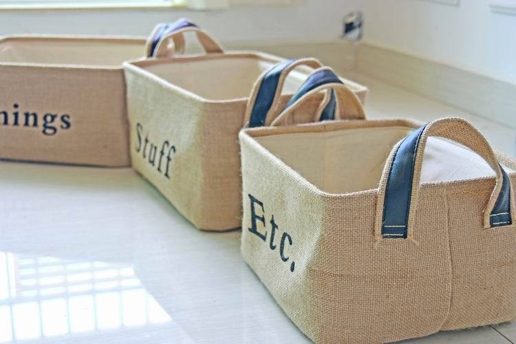 Waterproof Jute Collapsible Foldable Laundry Basket washing basket