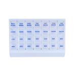 Monthly Am Pm Pill Organizer Box For 7 Days 28 Compartments Pill Packaging Box