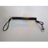 Buy cheap Heavy Duty Reingforced Solid Balck PU Coated 4.0mmDia Wire 1.2mm Inside Steel Cable Lanyard Tether from wholesalers