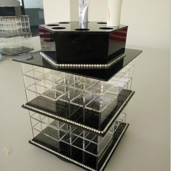 Acrylic Makeup Organizer for Cosmetics Compartment Plexiglass Cosmetics Display