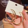 Buy cheap Women 18k Gold Plated Big Hoop Earrings For Girls Fashion Jewelry from wholesalers