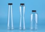 350ml Pet Plastic Juice Bottles cone shape customized Printing