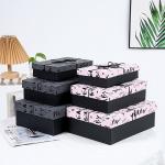 Black Gift Packaging Paper Jewelry Boxes For Necklace Ring Bracelet Watch Eco