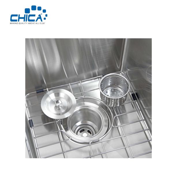 Buy cheap Single Bowl Stainless Steel Kitchen Sink Handmade kitchen Sinks Wish Faucet from wholesalers