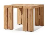 Nordic Morden Teak Wood Garden Sofa And Table Leisure Chair Set Outdoor