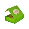 Buy cheap Magnetic Foldable Paper Wig Gift Box Hair Extension Packaging Rectangle Green from wholesalers