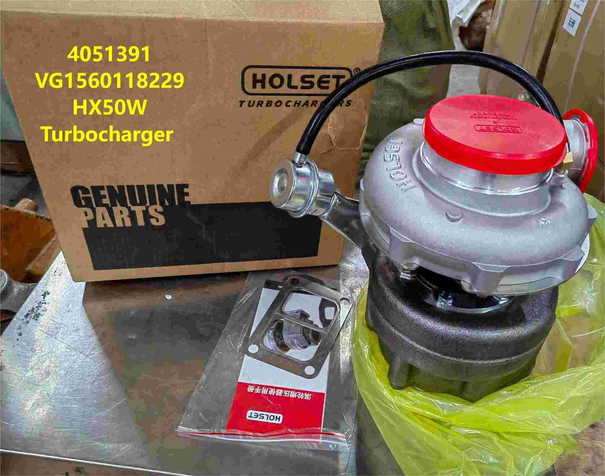 Garrett Turbo VG1560118229 HOWO Truck Parts 4051391 HX50W Turbine
