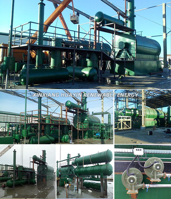 CE ISO Waste Oil Distillation Plant Waste Tyre Oil Recycling To Diesel