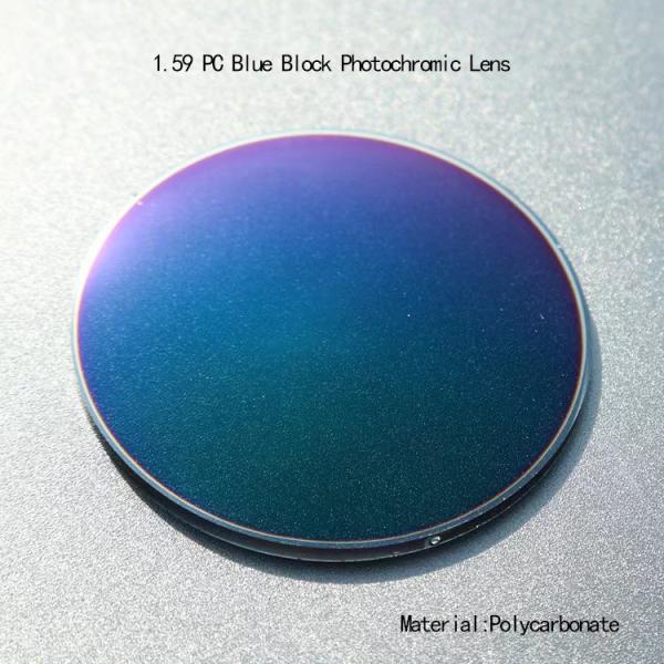Buy cheap 1.59 Lenses Blue Lens Light Resistance Polycarbonate Photochromic Lens from wholesalers