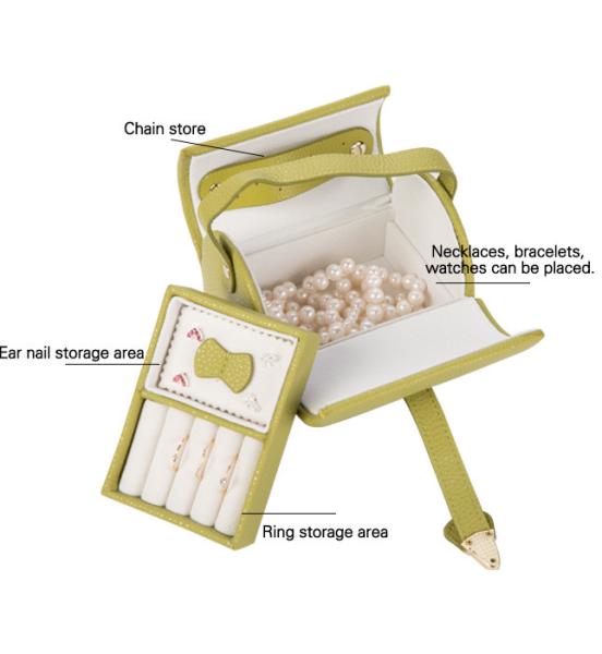 Buy cheap Full Set Leather Travel Jewellery Box , Clear Personalized Travel Jewelry Case from wholesalers