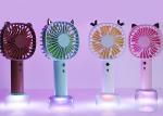 Rechargeable Portable Battery Powered Fan , Battery Operated Table Fan With Led