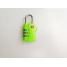 Buy cheap Green TSA Approved Travel Locks / 3 Digit TSA Travel Locks For Suitcases from wholesalers