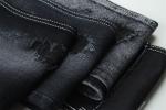 11.5oz Dark Black & Black Backside Denim Fabric Rigid Jeans Fabric For Brand