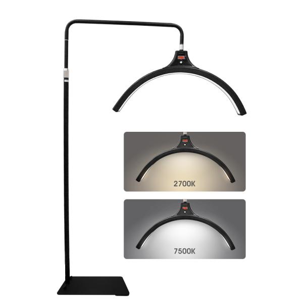 Buy cheap 60w Lashes 3200k 6500k Led Half Moonlight Fill Lamp With Tripod Stand For Beauty Makeup Spa from wholesalers
